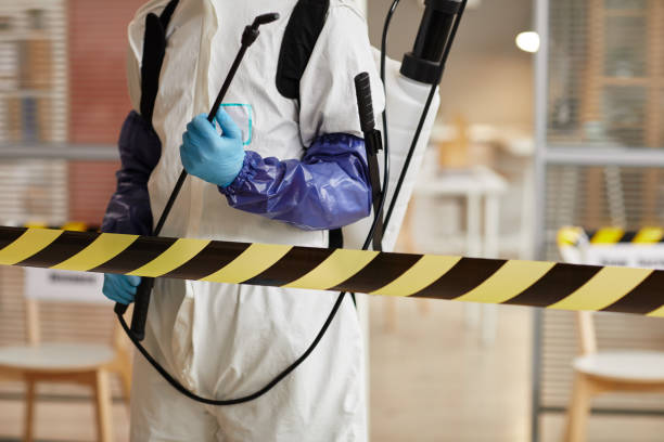 Professional Trauma Scene Cleanup technician working in Caldwell, OH